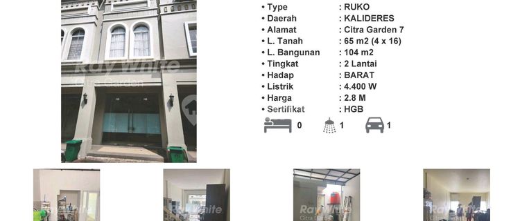 Sell Cheap Luxury Shop House with SHM Puri Gardenia West Jakarta 0055-Joc 1