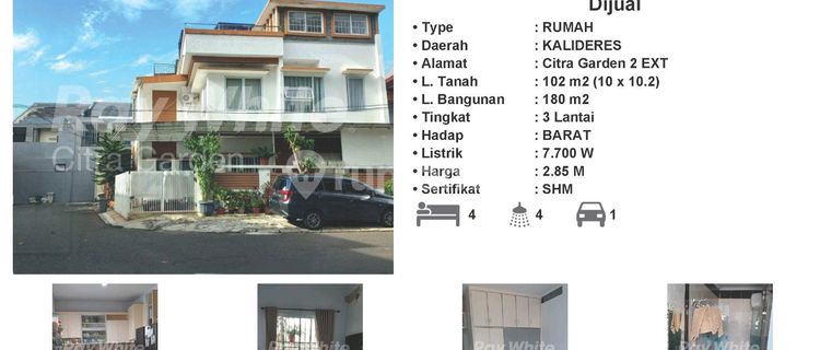 Sell Cheap Luxury House SHM Citra Garden 2 Ext West Jakarta 0042-Erd 1