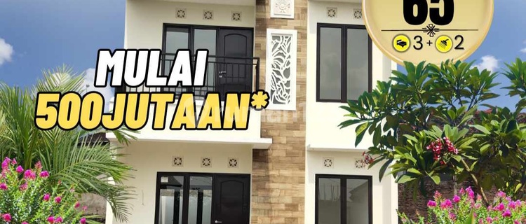 Rumah 2 Lantai Harga 500jt Lokasi Pinggir Jalan Raya Propinsi 1
