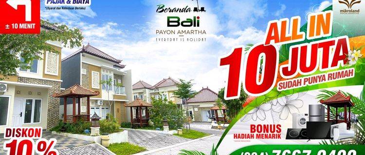 Rumah di Cluster Ekslusif Beranda Bali Payon Amartha Ngaliyan 1