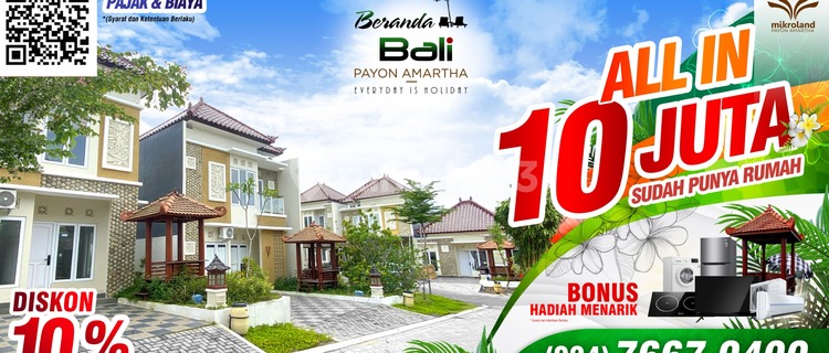 Di Jual Rumah 2 Lantai | Tipe 88/lt.120m² | PERUMAHAN Beranda Bali Payon Amartha Di Kota Semarang 1