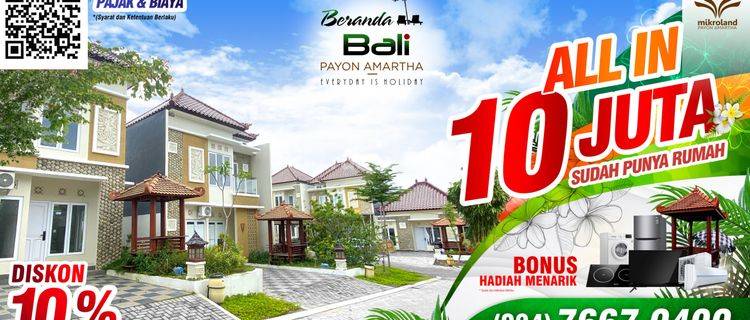 RUMAH DI KOTA SEMARANG TIPE 88-LT.120m2 ( 2 Lantai ) | PERUMAHAN BERANDA BALI PAYON AMARTHA SEMARANG 1