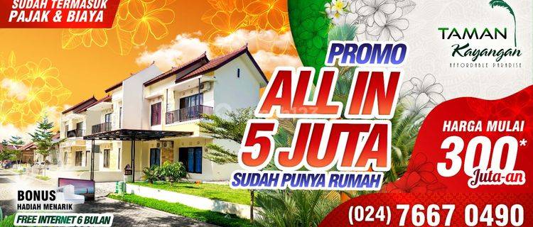 Rumah Dekat Jalan Utama semarang-kendal Di perumahan Taman Kayangan  1
