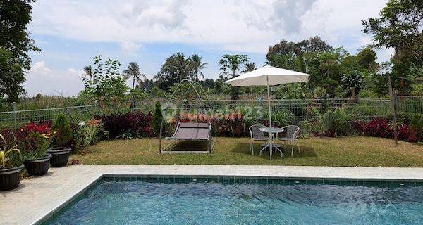 Dijual Rumah Villa Kantor Ciater Lembang Swimming Pool Kolam Renang Dekat Tangkuban Perahu Pemandangan Gunung Mountain View Siap Huni Bisa Disewakan 1