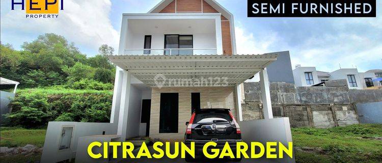 Rumah Semi Furnished Di Citrasun Garden Spec Mewah Lantai Marmer 1