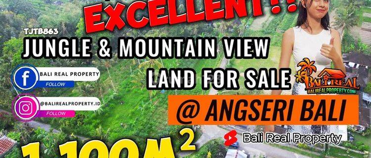 1,100 M2 With Mountain And Jungle View In Baturiti Tabanan 1