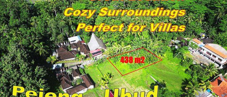 438 M2 With Rice Fields And Mountain View In Ubud Tampaksiring 1