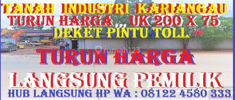 TURUN HARGA TANAH STRATEGIS (KAWASAN I DUSTRI KARIANGAU) 1