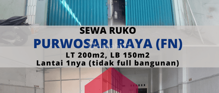 Ruko Purwosari Raya Cocok Untuk Usaha 1