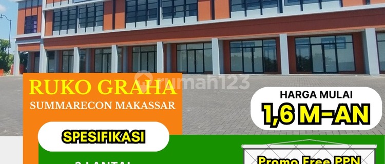 Makassar Shop House Unit Ready strategic location near Mall 1