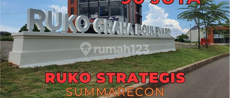 Strategic Shop House Business Ready Unit, strategically located in Summarecon. 1