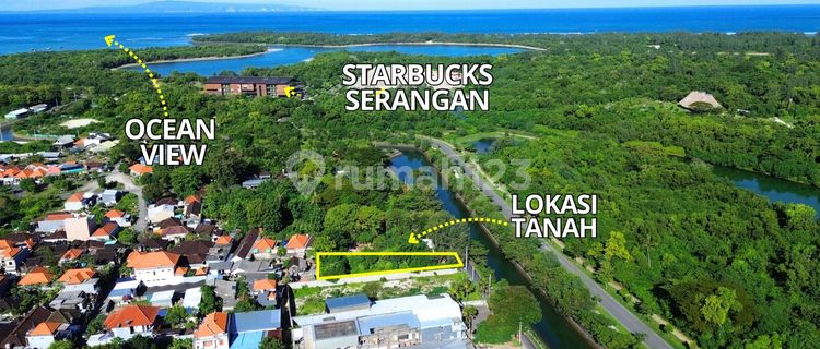 Dikontrakkan Tanah 6 Are View Laut dan Sungai Di Jalan Utama Tukad Punggawa Serangan Denpasar Selatan 1
