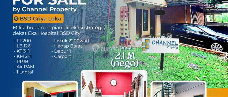 Dijual Cepat Rumah siap huni Griya loka Bsd city, ea fa 1