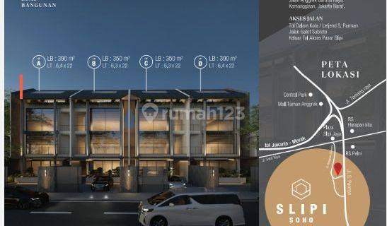 Jual rukan baru di anggrek garuda slipi dekat jalan s parman murah  1