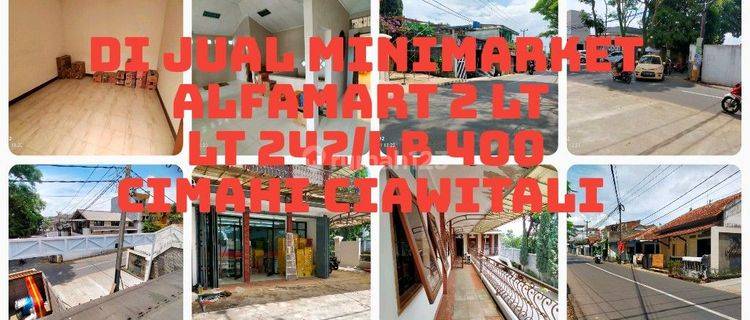 Di jual tempat Usaha Minimarket Alfamart Cimahi ciawi Tali dekat Pemkot Cimahi KBB siap huni Bagus 2 Lt parkir luas, lok strategis di jalan utama Cck U/ usaha/ Investasi dll 1