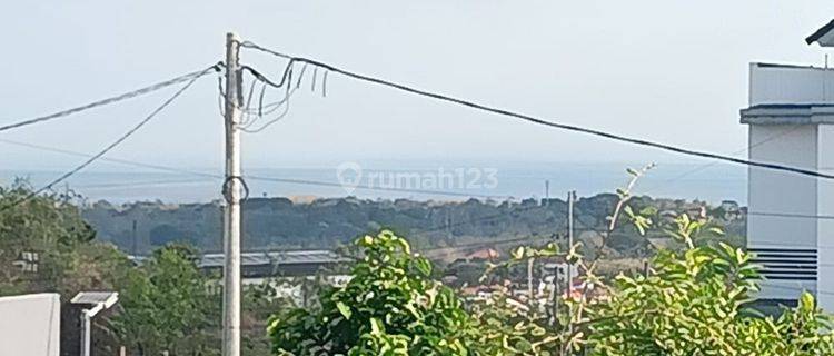 Tanah Siap Bangun Dengan View Laut Dan Bandara Zona Kuning Ungasan 1