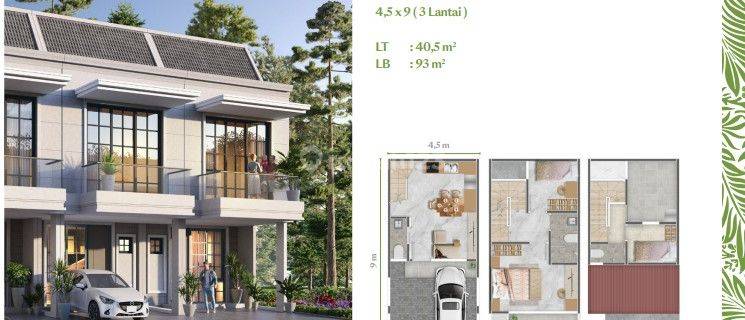 Rumah Pik 2 Ilona Pasadena Hill Ukuran 4.5x9 3 Lantai Bisa Kpr 1