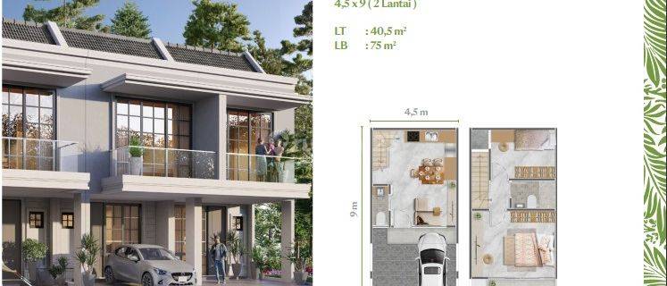 Rumah Pik 2 Ilona Pasadena Hill Ukuran 4.5x9 2 Lantai Bisa Kpr 1