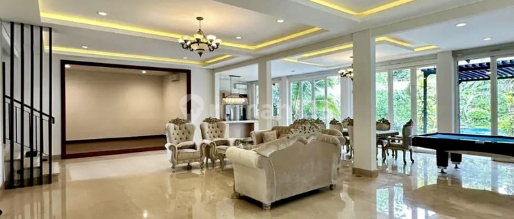 TURUN HARGA !   DIJUAL CEPAT RUMAH MEWAH SIAP HUNI DI  KEMANG - AMPERA  LUXURIOUS MODERN HOUSE SEMI FURNISHED  Luas Tanah 1870 m2 Luas Bangunan 1000 m2 Bangunan 2 Lantai 1