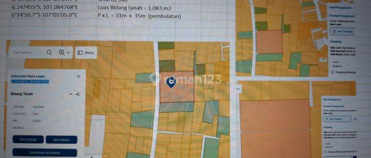 Dijual Lahan Tanah, di Area Wanasari, Cibitung, Bekasi  1