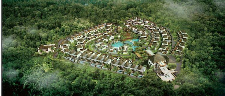 Selling land in Badung Bali resort with a very good view at a discount price, design concept bonus, negotiable directly.  1