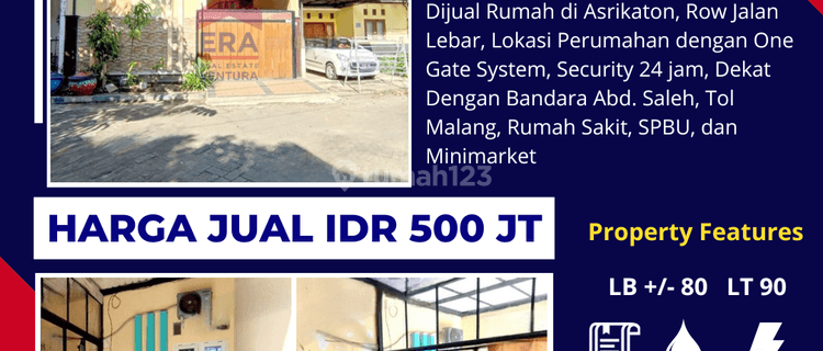 Rumah Dijual Di Asrikaton, Dekat Exit Tol Bandara Abd Saleh 1