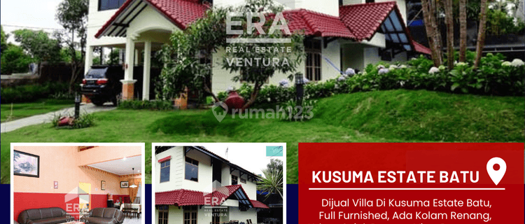 Villa Di Kusuma Estate Batu, Full Furnished, Ada Kolam Renang 1