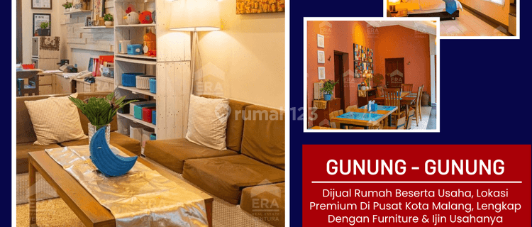 Rumah Plus Usaha, Lokasi Premium Di Daerah Gunung2,full Furnished 1