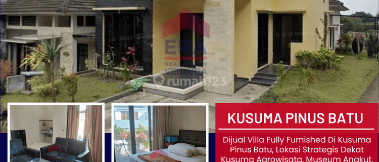 Villa Fully Furnished Di Kusuma Pinus Batu, Dekat Kusuma Agro 1