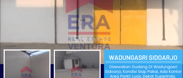 Disewakan Gudang Di Wadungasri Sidoarjo, Dekat Rs Mitra Keluarga 1