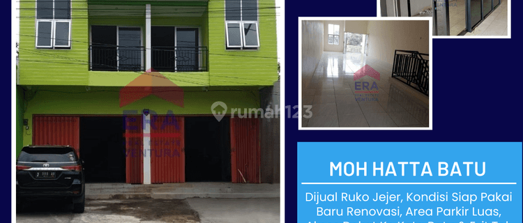 Ruko Jejer, Di Kota Batu, Kondisi Siap Pakai, Area Parkir Luas 1