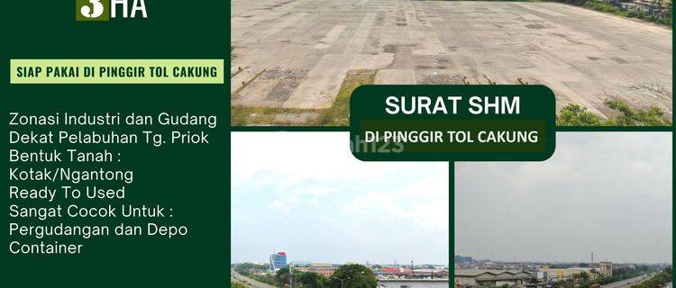 Dijual Tanah di Cakung Cilincing 3 Ha Cocok Buat Pergudangan 1