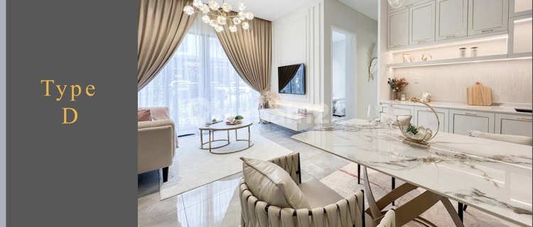 For Sale New Apartment Parkland Avenue Residence Malacca Type D 2 Bedrooms 76 Square Meters 1