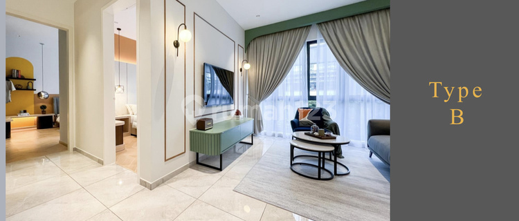 Jual Apartemen Baru Parkland Suites Malaka Type B 2 Br 74 M2 - Sell New Apartment Parkland Suites Malacca Type B 2 Br 74 Sqm 1