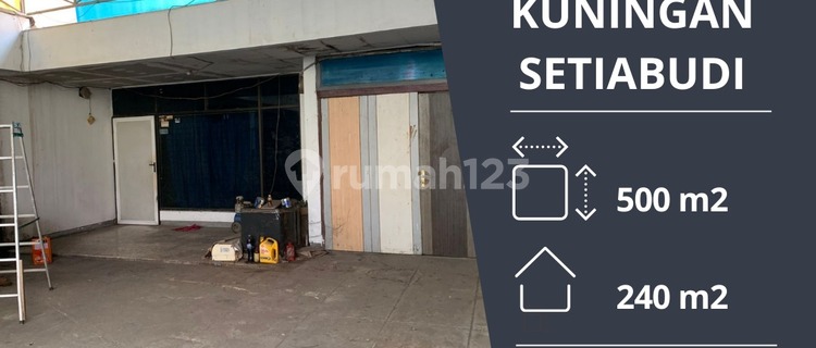 Quick sale old house land measurement on Setiabudi boundary road, East Kuningan, behind Lotte World Ciputra, negotiable price, premium location. 1