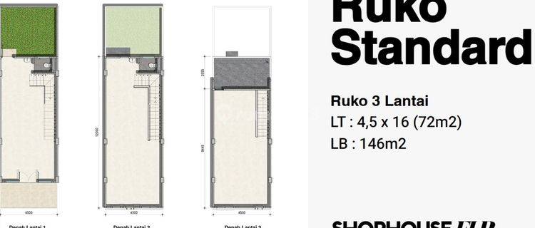 Dijual Ruko Standard Shophouse Elp 1