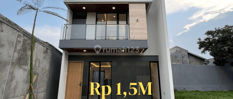Dijual Rumah Dua Lantai Nuansa Modern Tropis 1