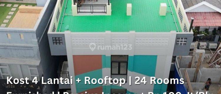 Rumah Kost 4 Lantai + Rooftop Fully Furnished 24 Kamar 1