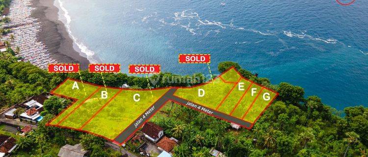 Last Unit !! Kavling Absolute Cliff Front Seraya Karangasem Bali Barang Langka 345m2 1