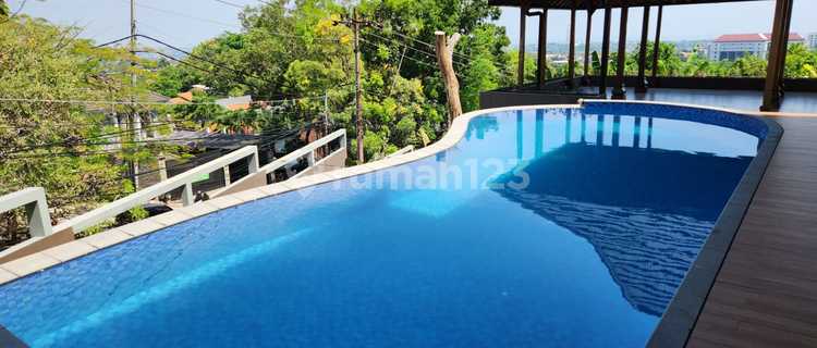 Rumah Besar 3 Lantai Di Gombel Raya Ada Kolam Renang Pribadi  1