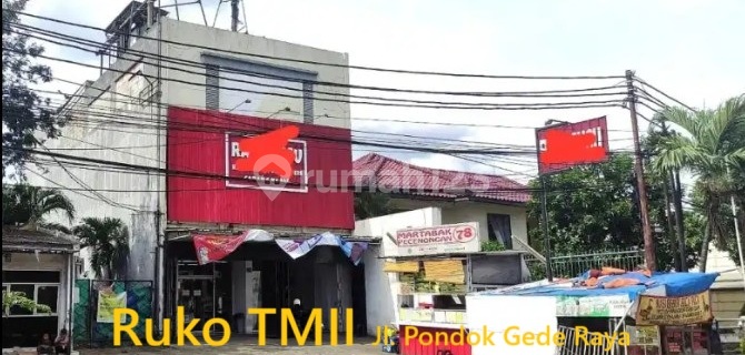 For Sale: SUPER STRATEGIC SHOPHOUSE ON THE SIDE OF THE MAIN ROAD PONDOK GEDE PINANG RANTI TMII EAST JAKARTA. 1