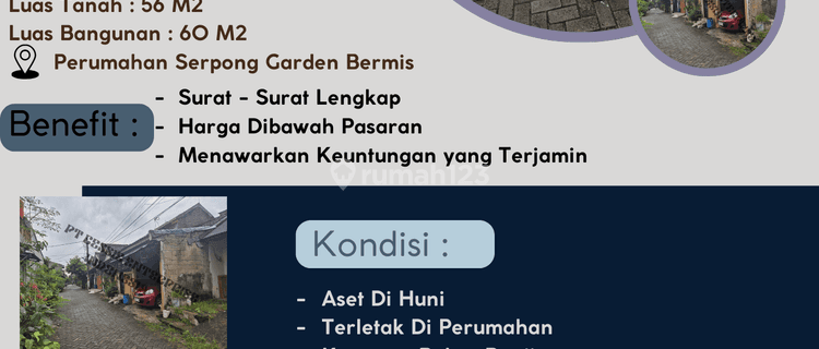 DIJUAL RUMAH SERPONG GARDEN BERMIS -  VIA CESSIE 1