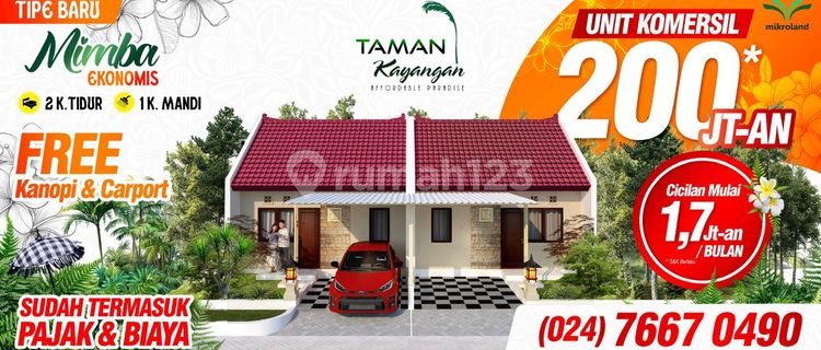 KPR DP CUKUP  5jt All In Sudah Dapat Rumah Baru, PERUMAHAN TAMAN KAYANGAN DEKAT SIRKUIT MIJEN 1