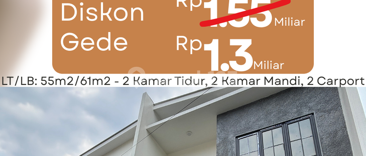 Rumah 2 Lantai Baru Lokasi Strategis Harga Nego 1