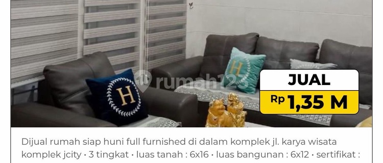 For Sale Move-In Ready Fully Furnished 3 Floors JCity Complex 1