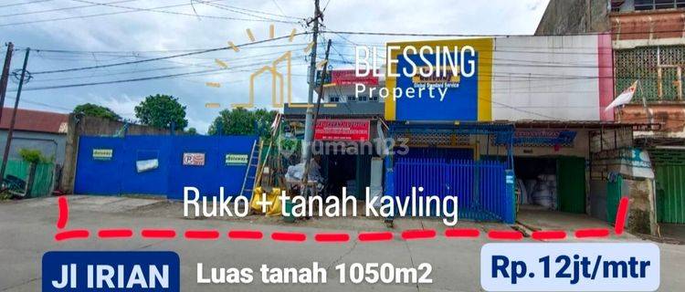 Jual Kavling Dan 3 Petak Ruko Poros Jalan Irian 1