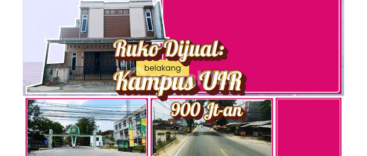 Shop House for Sale: Near UIR Campus Pekanbaru 1