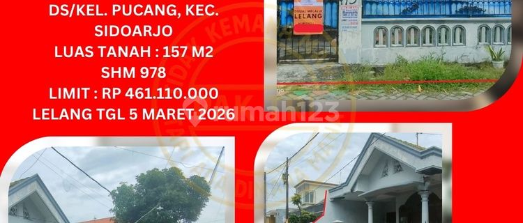 Jual Rumah Lelang Bank di Sidoarjo (Perum Dolog - Jenggolo) : Lelang Kpknl 1