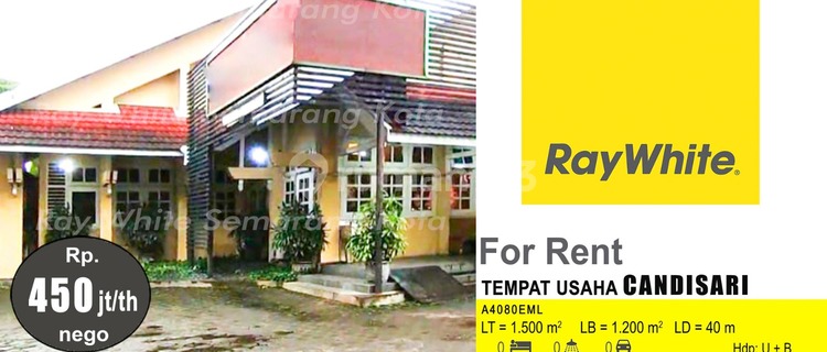 House for Rent Former Restaurant in Candisari (a4080) 1