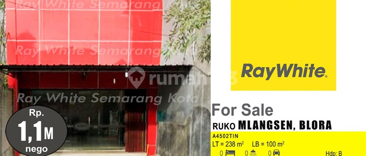 Simple 1-Story Ready-to-Use Shop House in Blora (A4503) 1